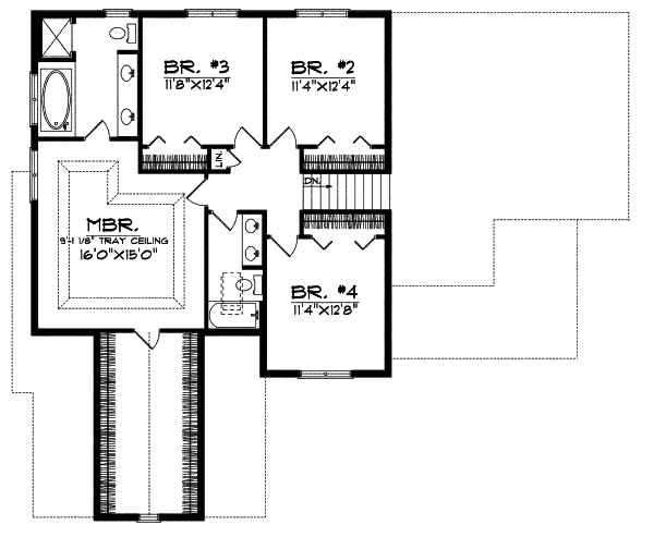 Upper/Second Floor Plan: 7-539