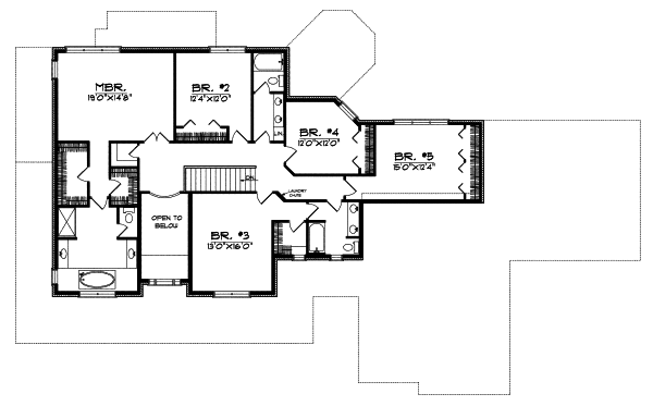Upper/Second Floor Plan: 7-540