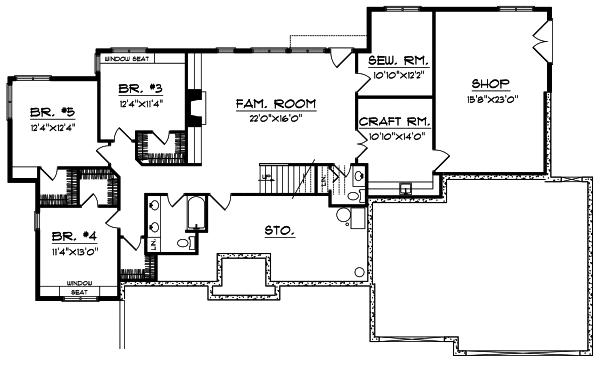 Lower Floor Plan: 7-546