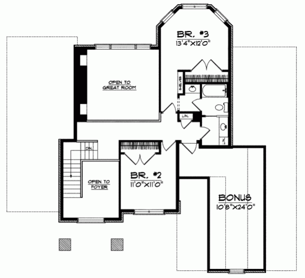 Upper/Second Floor Plan: 7-548
