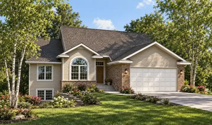 Traditional house plans 7-552 - front exterior, 1,356 sq ft, 2 bed, 2 bath house plans | Monster House Plans