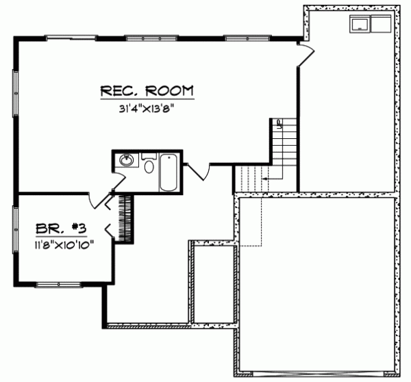 Lower Floor Plan: 7-553