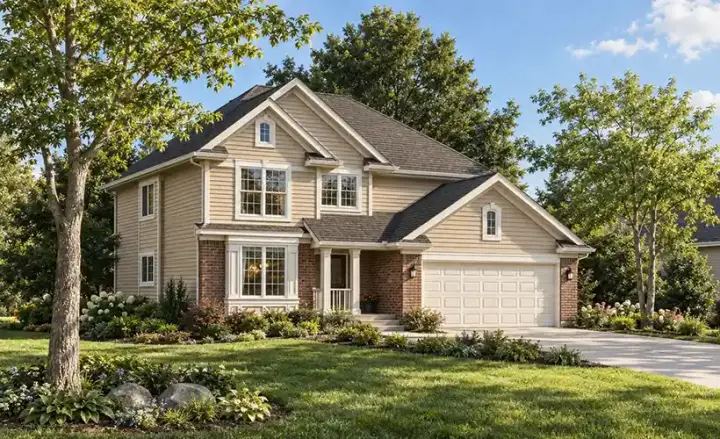 Traditional house plans 7-558 - front exterior, 2,264 sq ft, 4 bed, 3 bath house plans | Monster House Plans