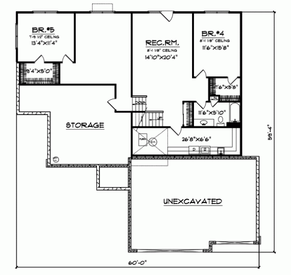 Lower Floor Plan: 7-563