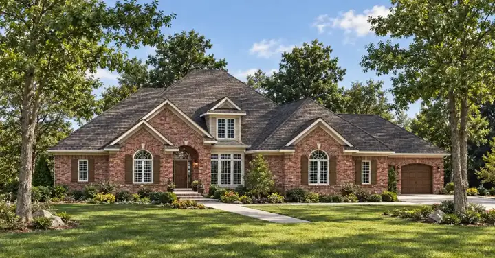 Traditional house plans 7-568 - front exterior, 3,608 sq ft, 3 bed, 2 bath house plans | Monster House Plans