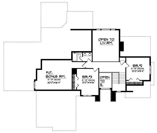 Upper/Second Floor Plan: 7-575