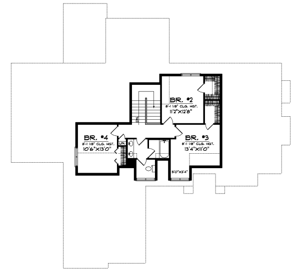 Upper/Second Floor Plan: 7-576