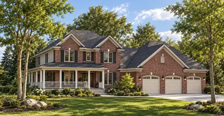 Country house plans 7-577 - front exterior, 2,905 sq ft, 4 bed, 3 bath house plans | Monster House Plans
