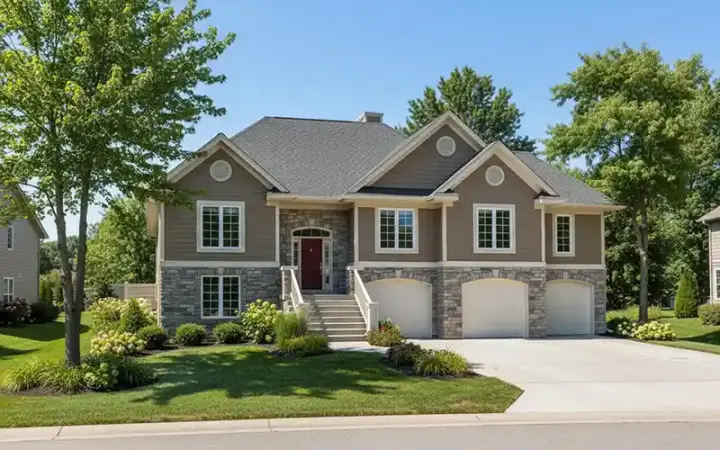 Traditional house plans 7-578 - front exterior, 2,819 sq ft, 4 bed, 3 bath house plans | Monster House Plans