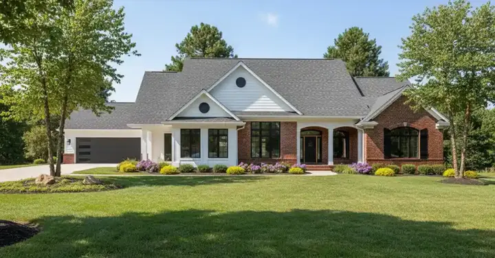Southern house plans 7-579 - front exterior, 5,640 sq ft, 4 bed, 3 bath house plans | Monster House Plans
