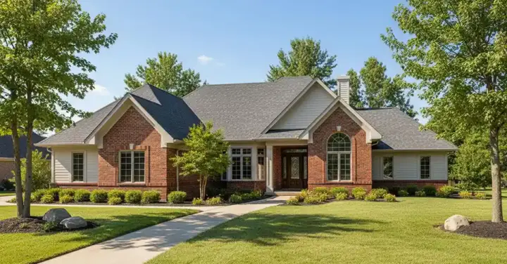 Traditional house plans 7-587 - front exterior, 3,242 sq ft, 4 bed, 3 bath house plans | Monster House Plans
