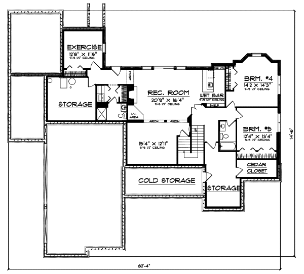Lower Floor Plan: 7-589