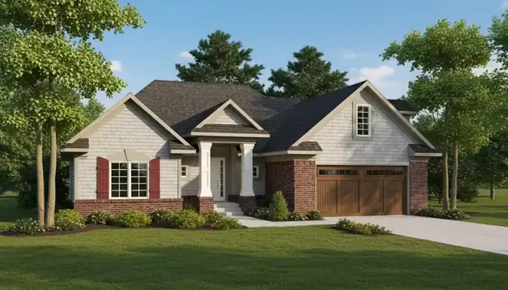 Traditional house plans 7-595 - front exterior, 3,014 sq ft, 4 bed, 3 bath house plans | Monster House Plans