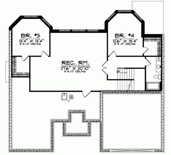 Lower Floor Plan: 7-595