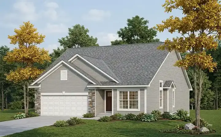 Traditional house plans 7-596 - front exterior, 2,241 sq ft, 3 bed, 2 bath house plans | Monster House Plans