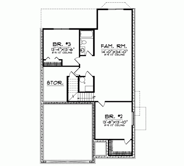Lower Floor Plan: 7-596