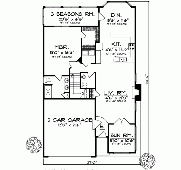 Main Floor Plan: 7-596