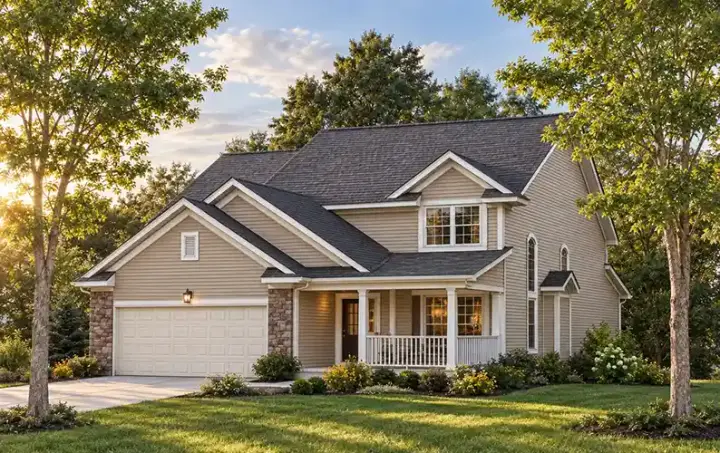 Traditional house plans 7-597 - front exterior, 2,299 sq ft, 3 bed, 2 bath house plans | Monster House Plans