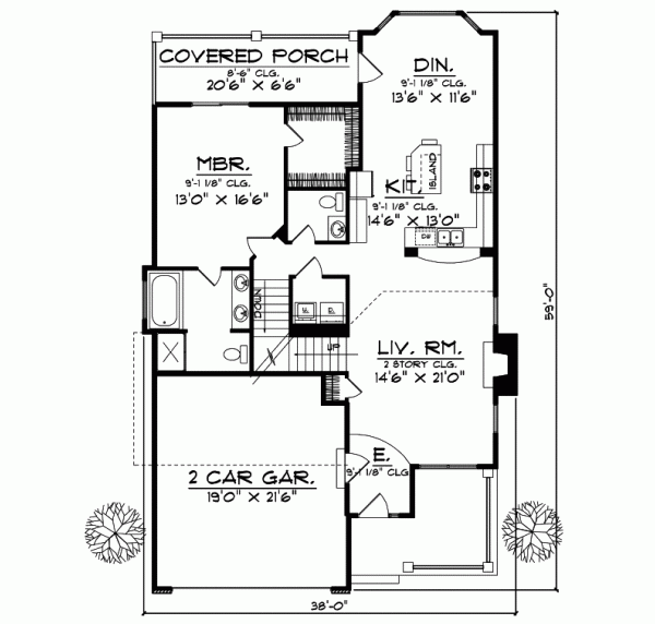 Main Floor Plan: 7-600
