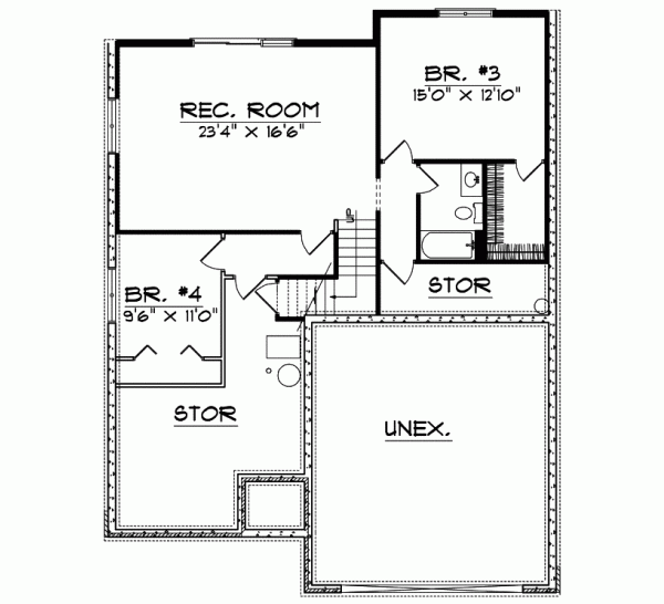 Lower Floor Plan: 7-602