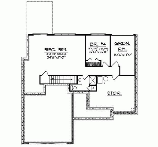 Lower Floor Plan: 7-604
