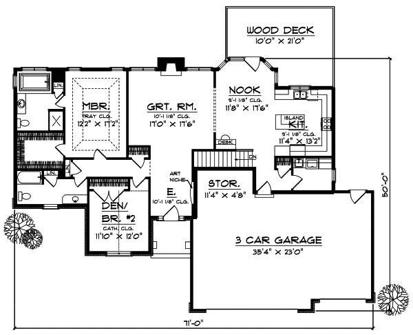 Main Floor Plan: 7-605