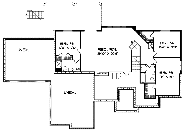 Lower Floor Plan: 7-607