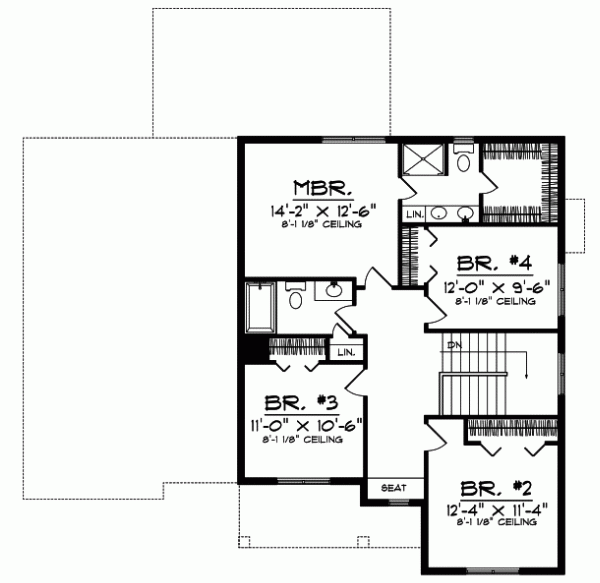 Upper/Second Floor Plan: 7-609
