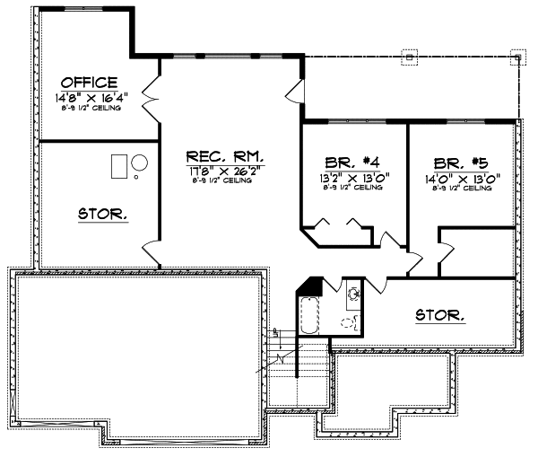 Lower Floor Plan: 7-611