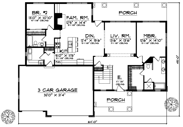 Main Floor Plan: 7-613
