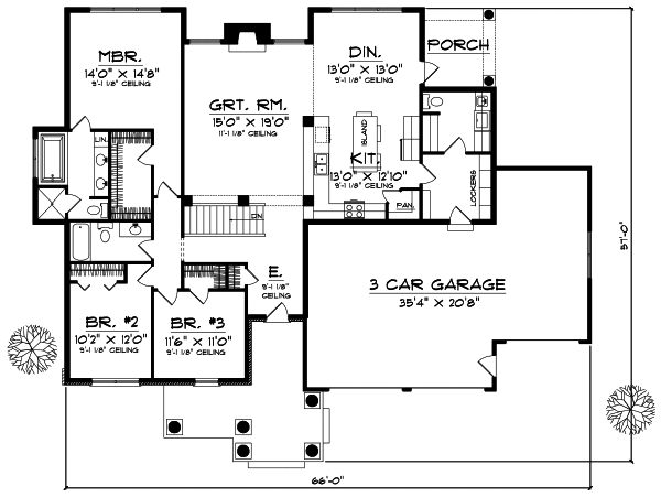 Main Floor Plan: 7-615