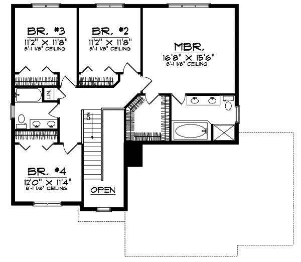 Upper/Second Floor Plan: 7-616