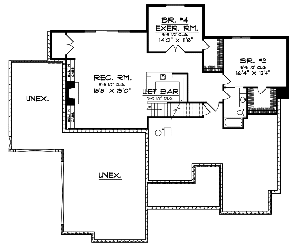 Lower Floor Plan: 7-628