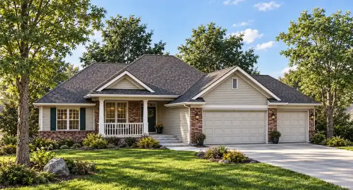 Traditional house plans 7-645 - front exterior, 2,490 sq ft, 4 bed, 3 bath house plans | Monster House Plans