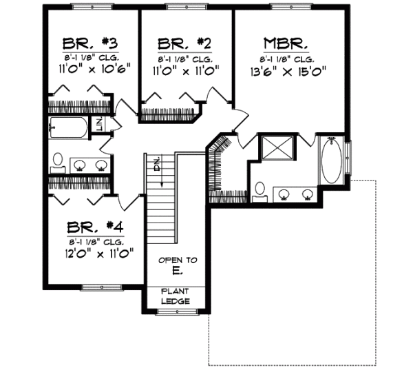 Upper/Second Floor Plan: 7-648