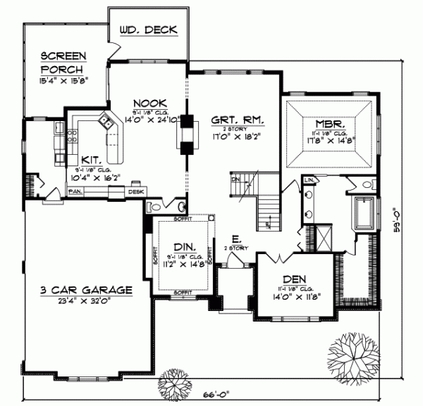 Main Floor Plan: 7-654