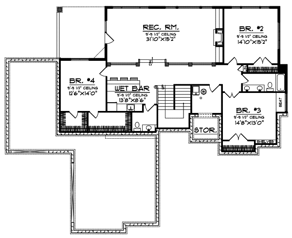 Lower Floor Plan: 7-657