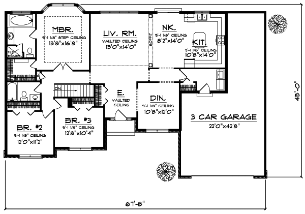 Main Floor Plan: 7-658