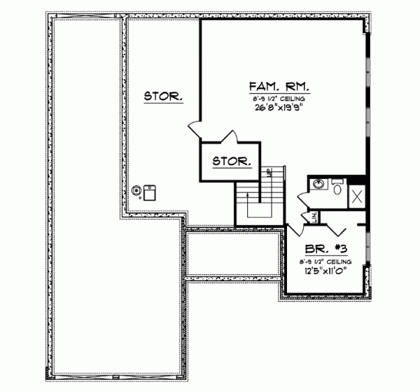 Lower Floor Plan: 7-664