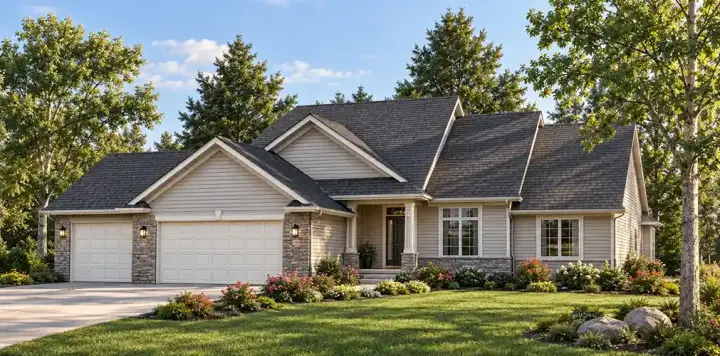 Traditional house plans 7-665 - front exterior, 1,589 sq ft, 3 bed, 2 bath house plans | Monster House Plans