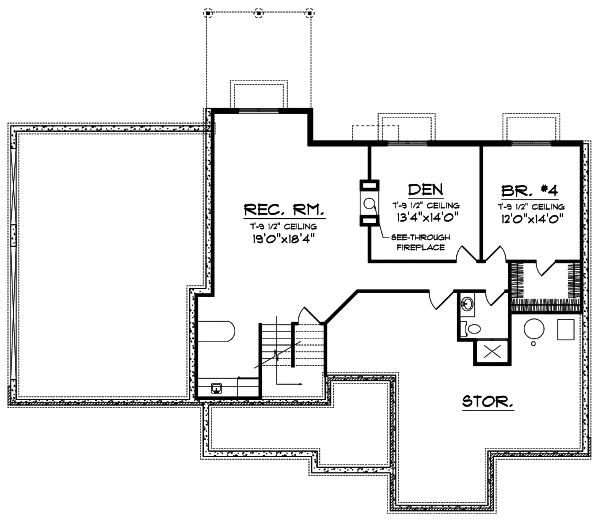 Lower Floor Plan: 7-668