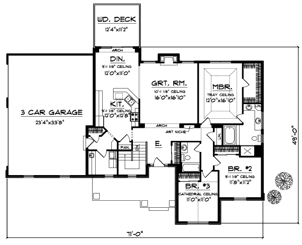 Main Floor Plan: 7-668