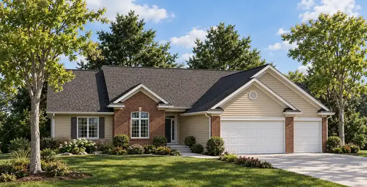 Traditional house plans 7-669 - front exterior, 1,954 sq ft, 3 bed, 2 bath house plans | Monster House Plans