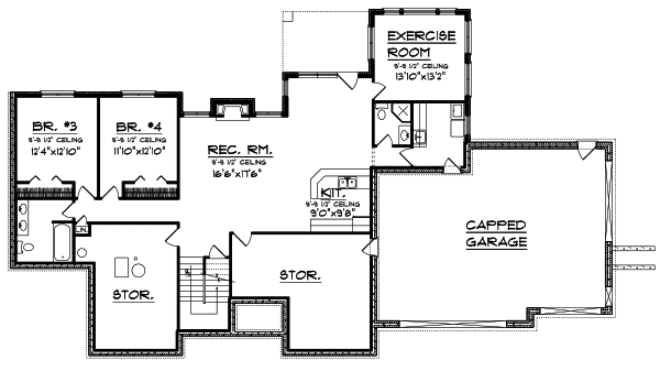 Lower Floor Plan: 7-675