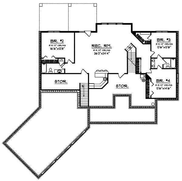 Lower Floor Plan: 7-676
