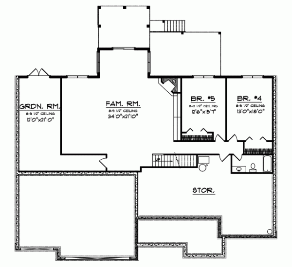Lower Floor Plan: 7-678