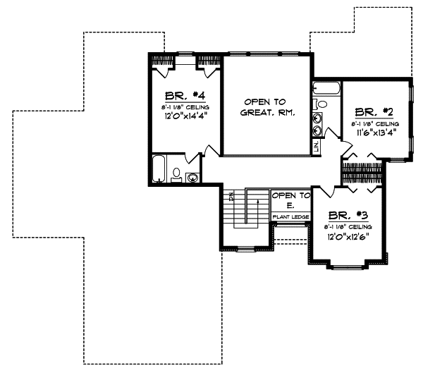 Upper/Second Floor Plan: 7-684
