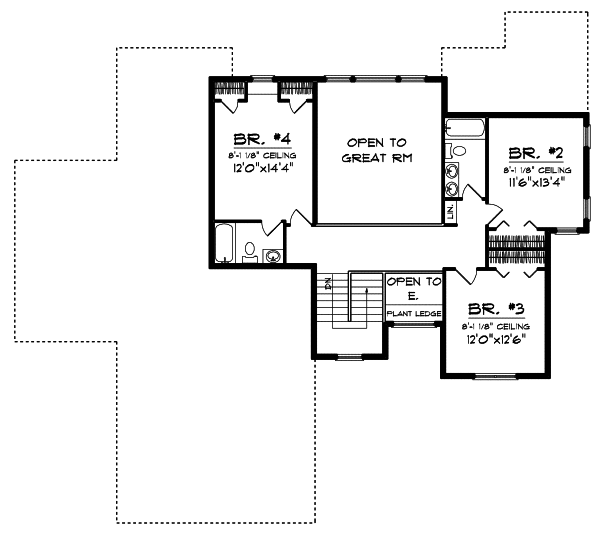 Upper/Second Floor Plan: 7-686