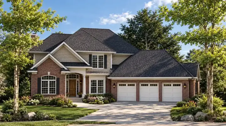 Traditional house plans 7-687 - front exterior, 2,596 sq ft, 4 bed, 2 bath house plans | Monster House Plans