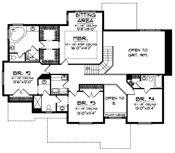 Upper/Second Floor Plan: 7-688